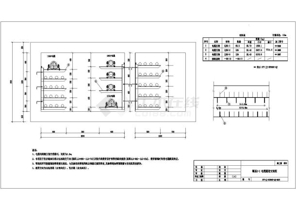 电力工程（电缆隧道和支架）施工大样图-图二