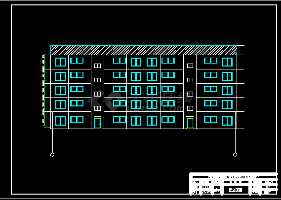 2300平米五层钢框架结构住宅楼毕业设计（开题报告、实习报告、计算书、部分建筑、结构图）-图二