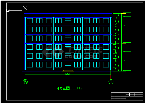 【6层】3116.88平米框架办公楼毕业设计（计算书、建筑、结构施工图）-图二