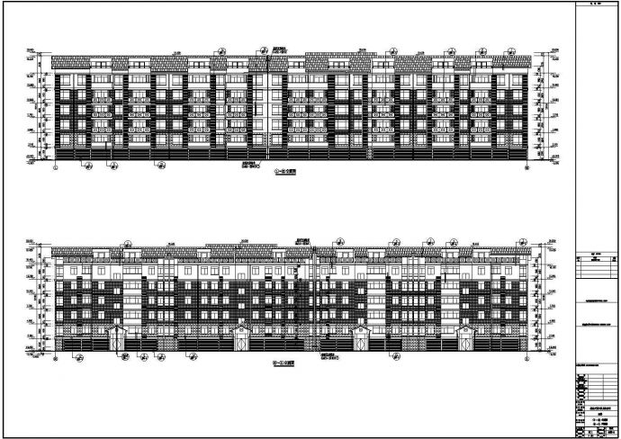 某地五层砖混结构住宅建筑设计施工图纸_图1