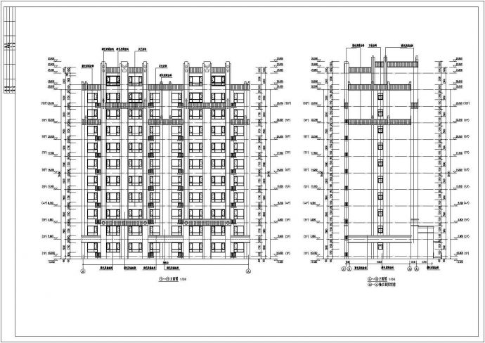 某地十层剪力墙结构小高层住宅建筑设计方案图纸_图1