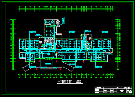 某地区医院住院楼电气设计CAD施工图纸-图一