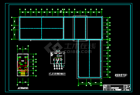 某地区病房楼电气设计CAD施工图纸-图二