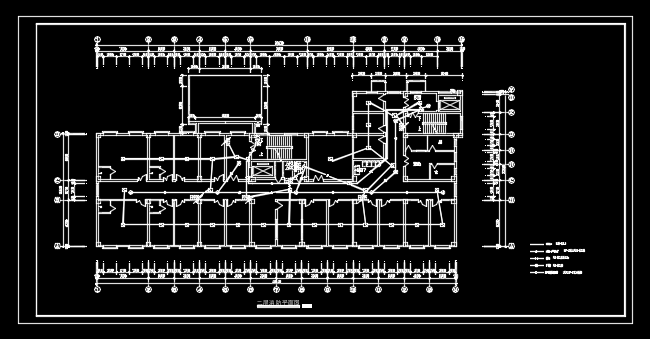某地区医院电气消防设计CAD施工图纸_图1