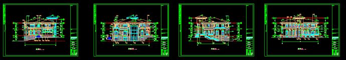 全套千万别墅建筑CAD施工设计图纸_图1