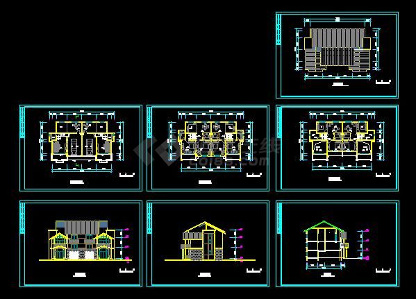 山地别墅住宅建筑设计方案图（共7张）-图一