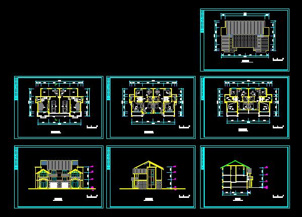山地别墅住宅建筑设计方案图（共7张）_图1