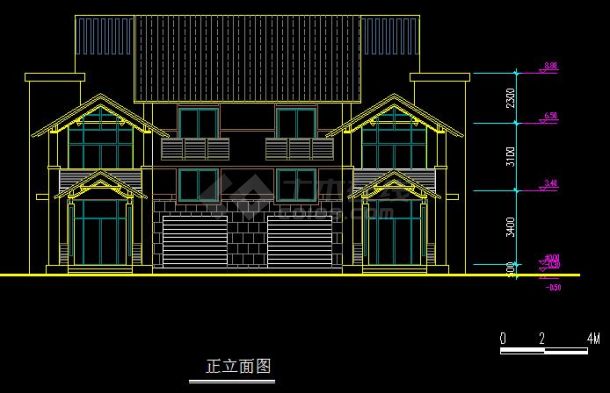 山地别墅住宅建筑设计方案图（共7张）-图二