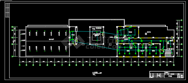 某地区某医院照明设计CAD施工图纸-图一