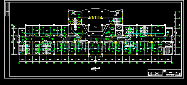 某地区某医院照明设计CAD施工图纸-图二
