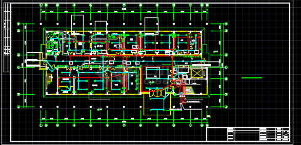 某地区小医院电气设计CAD施工图纸-图一