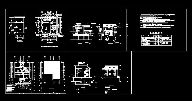 山区别墅建筑设计施工图（共5张）_图1