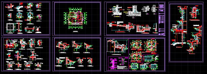 某双联别墅建筑施工全套设计CAD图纸_图1