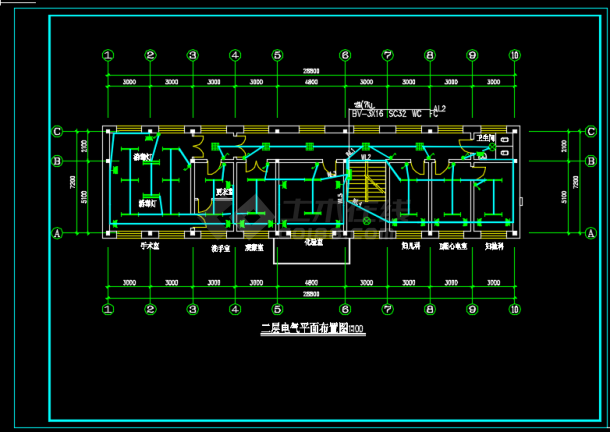 某地区医院弱电全套设计CAD施工图纸-图二