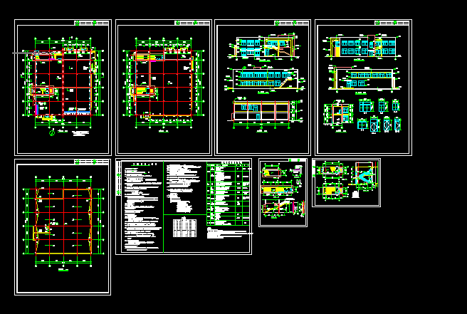 多功能食堂建筑竣工设计全套CAD图纸_图1