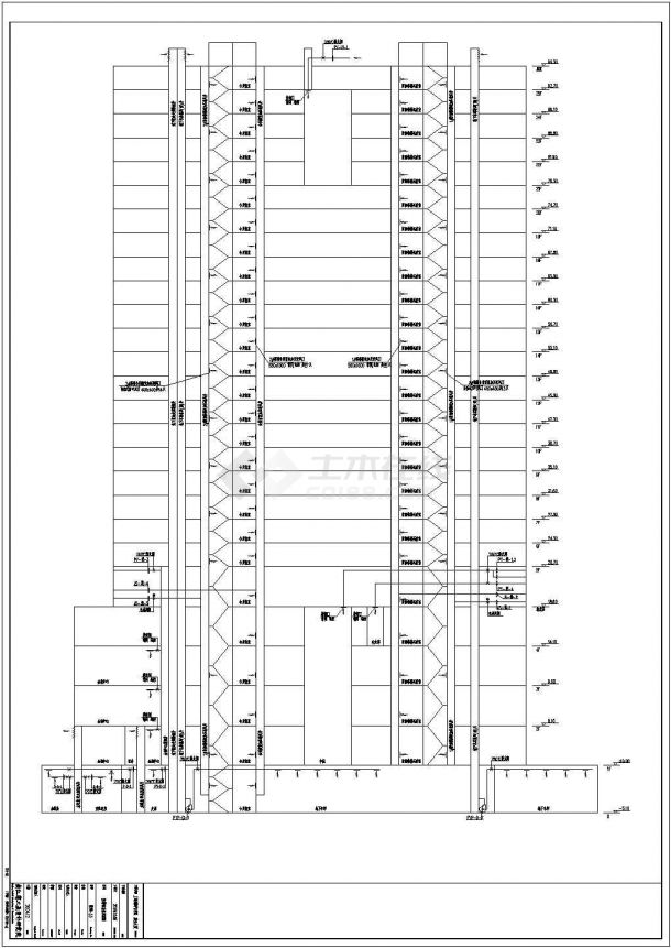 上海嘉正大二十五层办公楼水源热泵设计方案图-图一