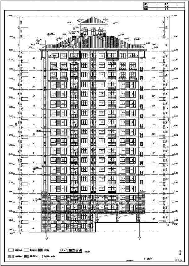 某地19层剪力墙结构住宅建筑施工图-图二