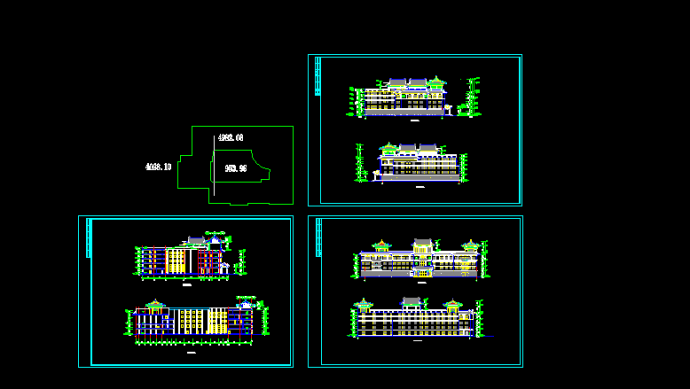 新天地大酒店建施设计方案全套CAD图纸_图1