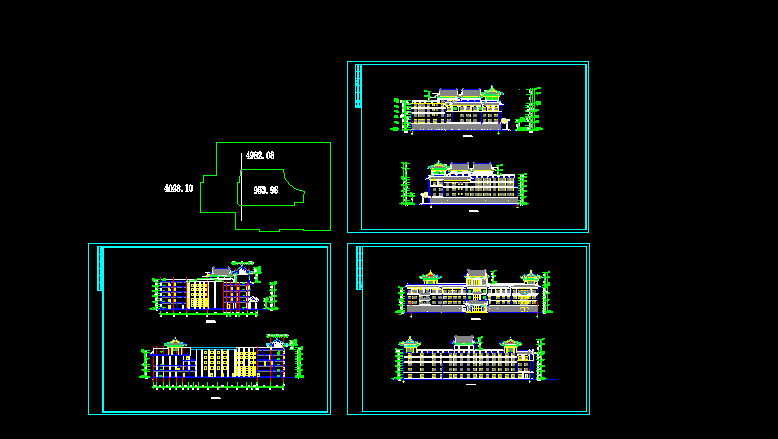 新天地大酒店建施设计方案全套CAD图纸