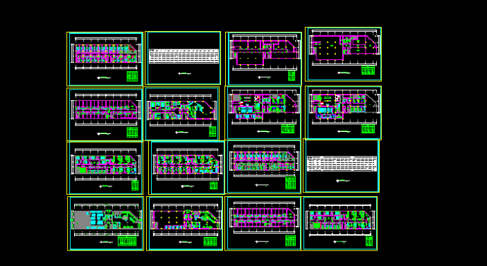 阿里郎宾馆方案设计全套CAD图纸_图1