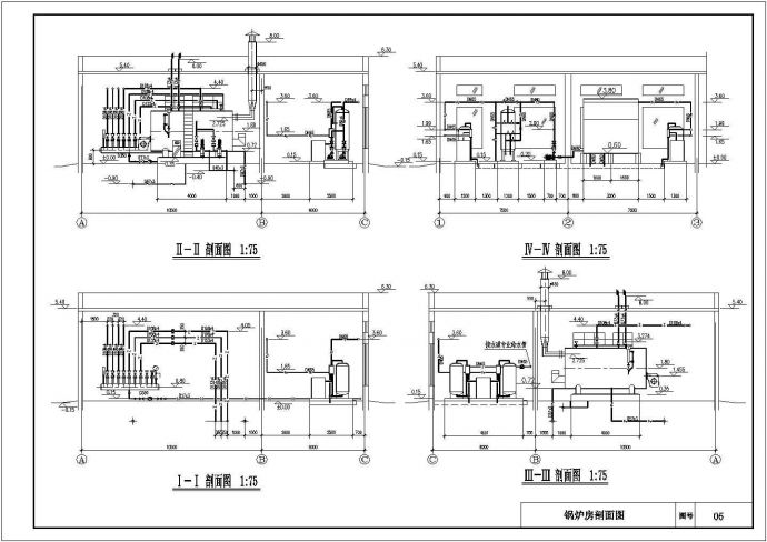 两台WNS4-1.0-QC燃气蒸汽锅炉房全套设计图纸_图1