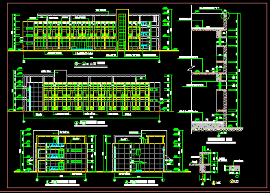 某厂区整套规划设计cad施工方案图附效果图-图二