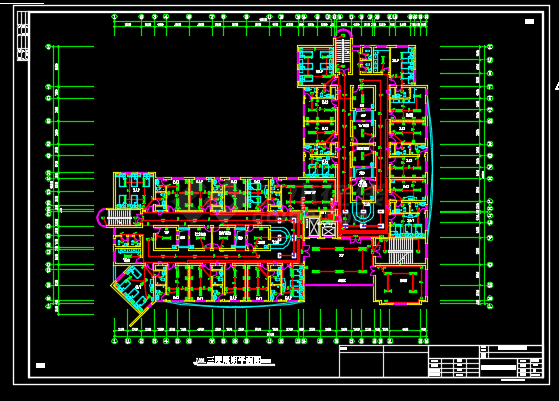 某地区校医院电气设计CAD施工图纸-图一