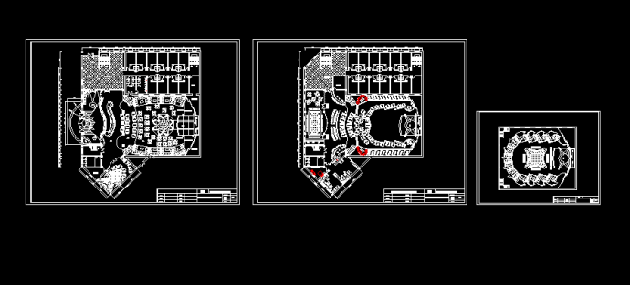 某市二层流行元素迪厅室内建筑CAD设计图纸_图1