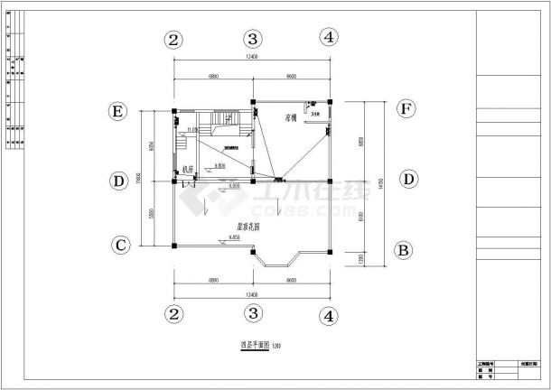 某地区4层别墅建筑电气设计施工图纸-图二