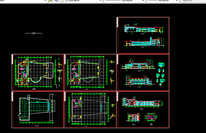 食堂建筑施工全套平面CAD设计图纸方案_图1