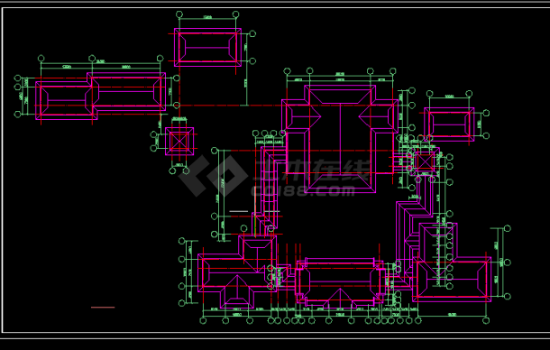 温泉浴场建筑施工CAD设计图纸方案-图二