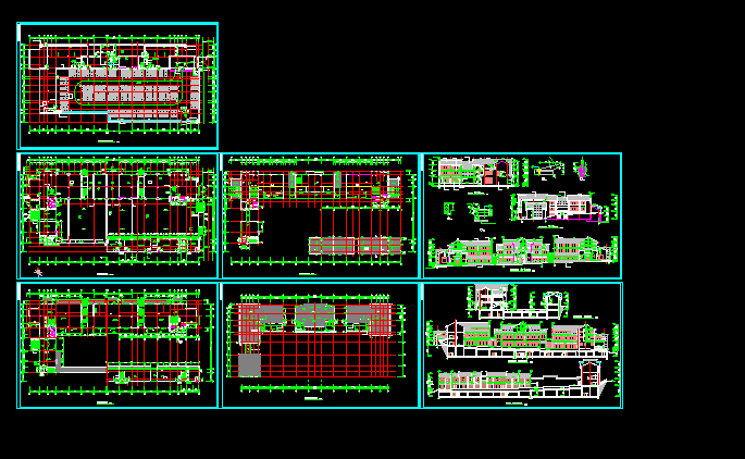商业街全套建筑施工全套CAD设计图纸方案_图1
