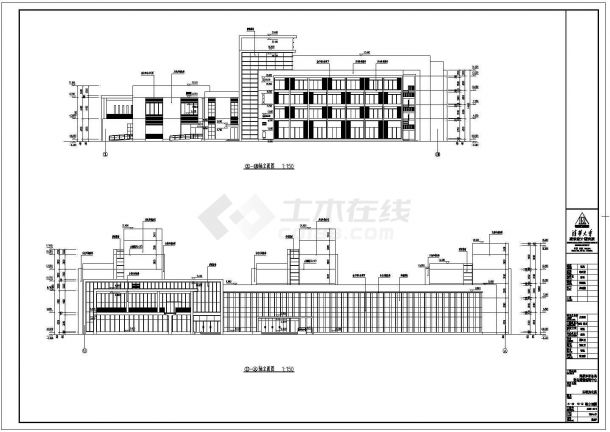北京某地四层框架结构公寓楼建筑设计施工图-图一