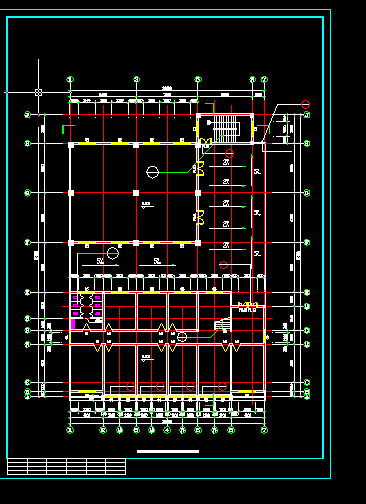 某洗浴中心建筑施工CAD设计详图-图二