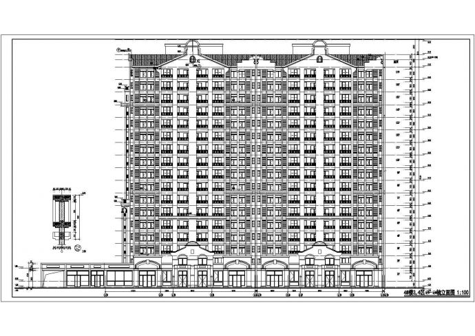 某地17层剪力墙结构高层住宅楼建筑方案图_图1