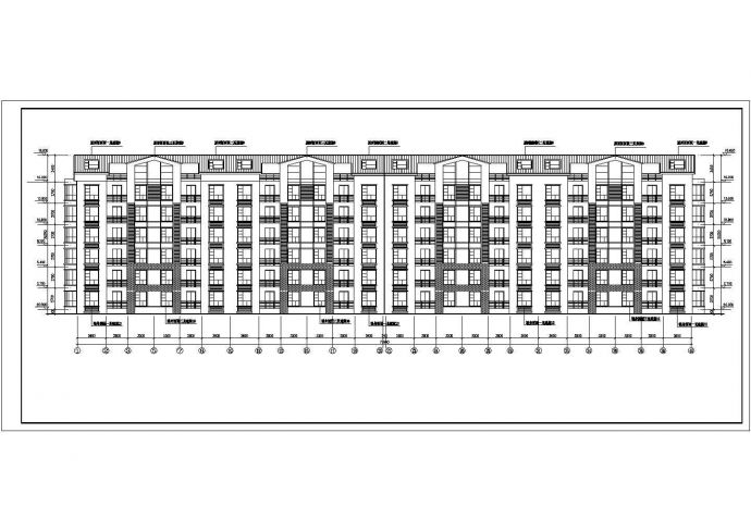 某地6层砖混结构老年公寓建筑设计施工图_图1