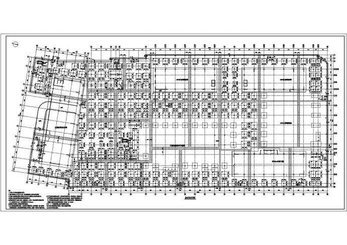 某地区大型地下车库建筑结构施工图纸_图1