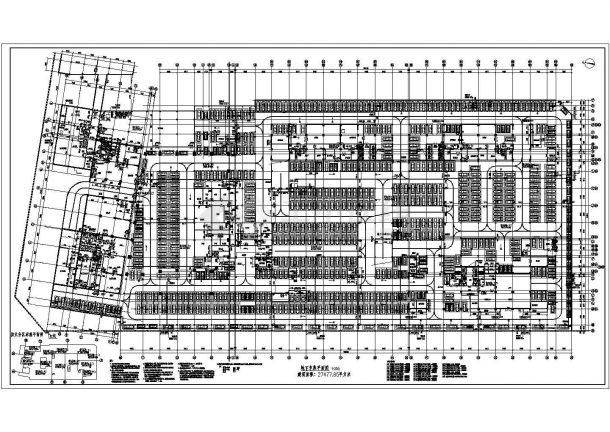 某地区大型地下车库建筑结构施工图纸-图二
