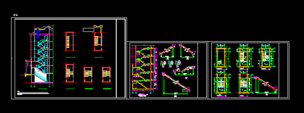 某多层住宅楼梯结构设计CAD整套配筋详图-图一
