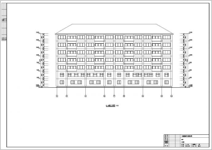 某农机局7层框架结构综合住宅楼建筑设计方案_图1