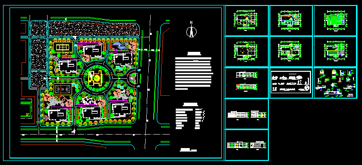 某办公别墅建筑CAD详情施工全图