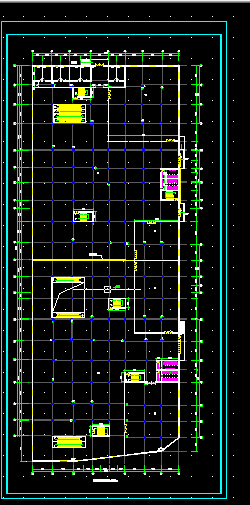 某商场附带地下二层停车场CAD设计图纸-图二