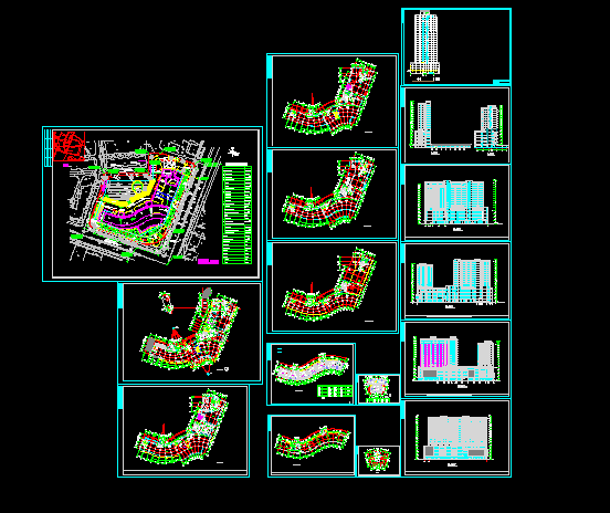 高层商住楼全套建筑施工CAD设计图纸_图1