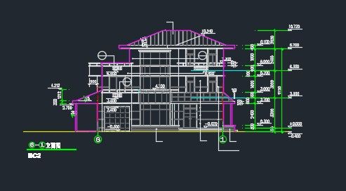 某别墅样板设计施工CAD详情图纸-图二