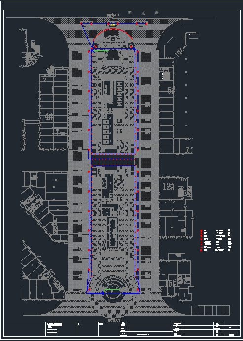 湖南某广场亮化工程电气设计CAD图-图二