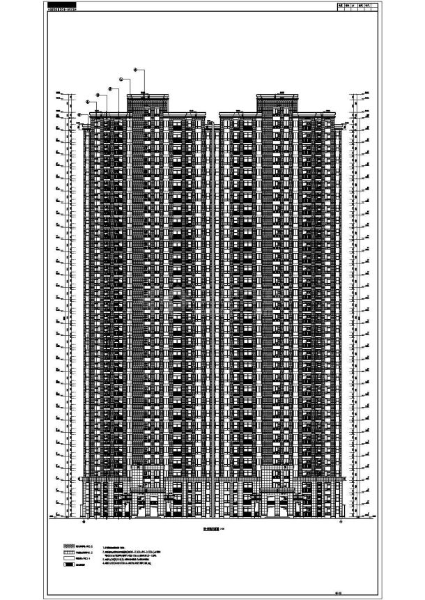 某地33层剪力墙结构住宅楼建筑设计施工图-图二