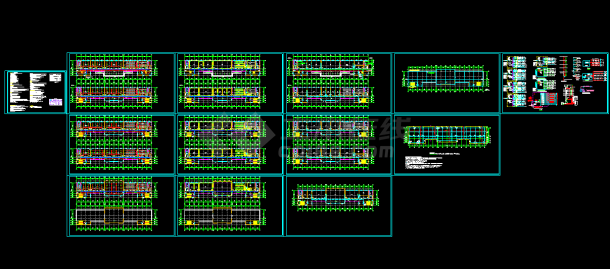 某中学教学楼建筑设计施工图（含实验室等）-图一