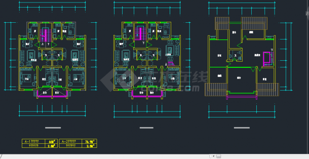 宁波市东钱湖安置居住区钱湖人家三期建筑设计CAD施工方案图-图二