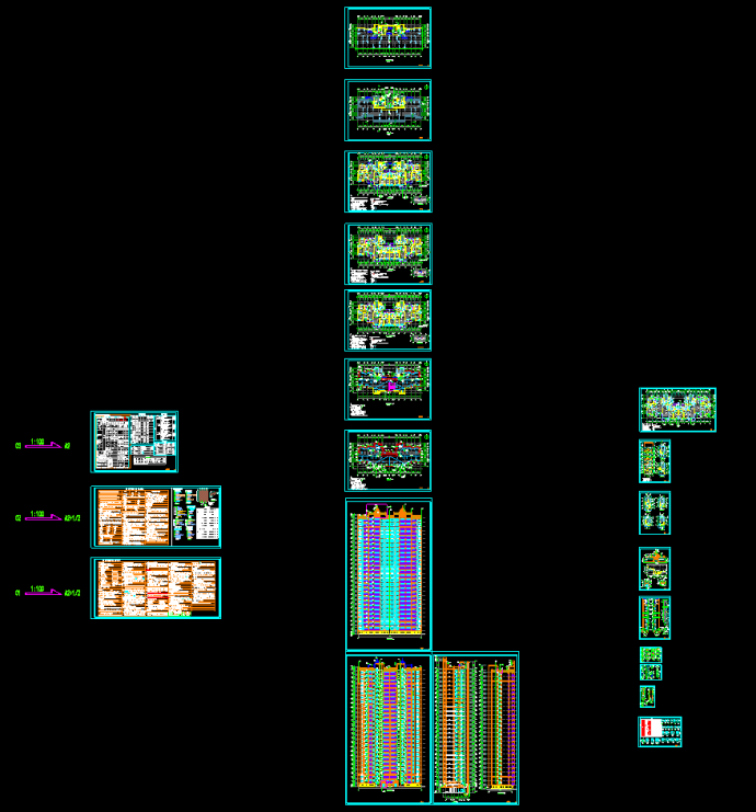 全套Artdeco风格一类高层建筑设计施工图_图1