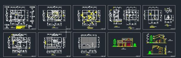 北京某地两层砖混结构独栋别墅建筑设计方案三cad施工图-图一
